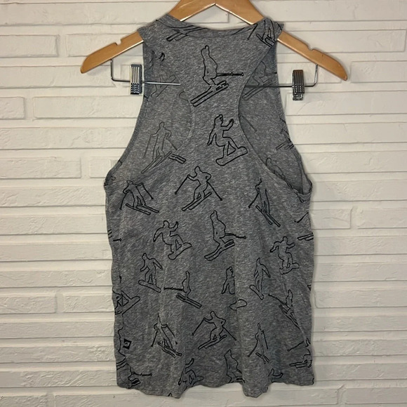 Terez Gray Winter Sports Racerback Workout Tank, Women’s Size Small - Picture 6 of 8